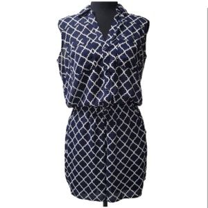 Blue/White Romper XS New York and Company Woman’s  Sleeveless